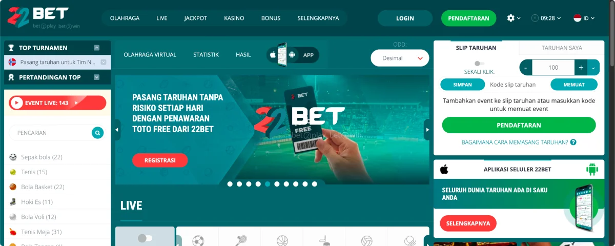 22Bet Permainan Daring